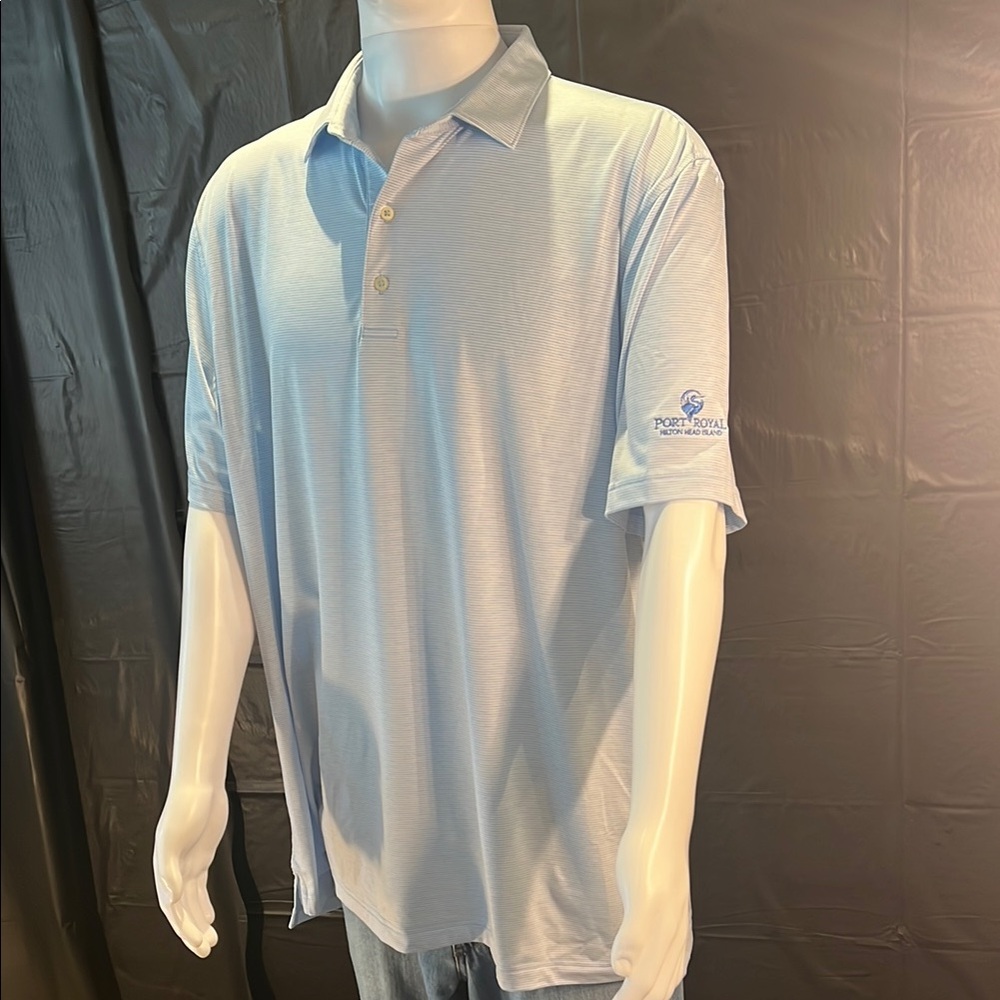 johnnie-O Blue Polo Shirt Casual Comfort